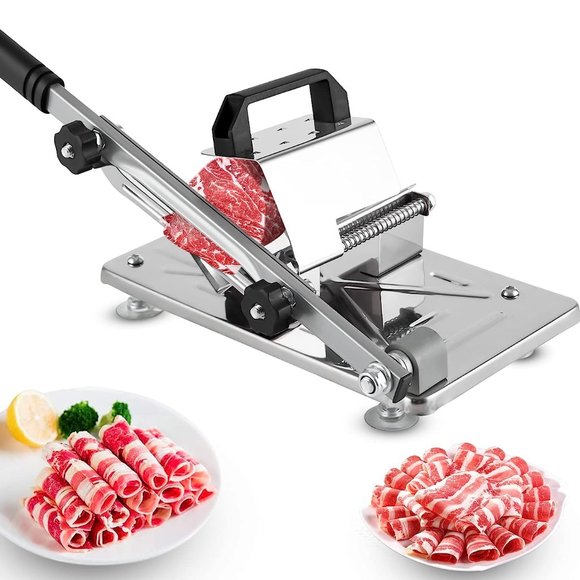 Portable Stainless Steel Chef Butcher Meat Cheese Slicer Cutter Cleaver Machine